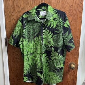 David Taylor Black and Green Fern Shirt